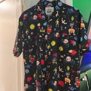 RSVLTS Roosevelts men’s Toy Story button down size XL EXCELLENT Disney Pixar